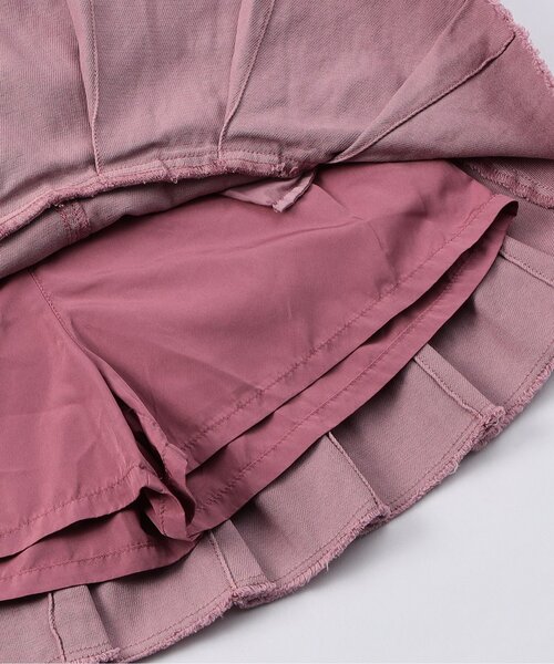 algy（アルジー）の「デニムプリーツスカパン_セットアップ可（デニムスカート・キッズ・ピンク/サックスブルー/グレー・130/140/150/160）」の8枚目の写真