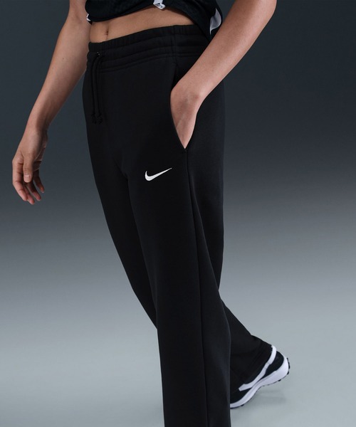 NIKE(ナイキ)の「NIKE AS W NSW PHNX FLC HR PANT WID / ナイキ ウィメンズ NSW フェニックス フリース HR OS パンツ WID 【SP】(スウェットパンツ・レディース・グレー/ブラック・L/M/S)」の4枚目の写真