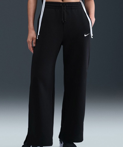 NIKE(ナイキ)の「NIKE AS W NSW PHNX FLC HR PANT WID / ナイキ ウィメンズ NSW フェニックス フリース HR OS パンツ WID 【SP】(スウェットパンツ・レディース・グレー/ブラック・L/M/S)」の3枚目の写真