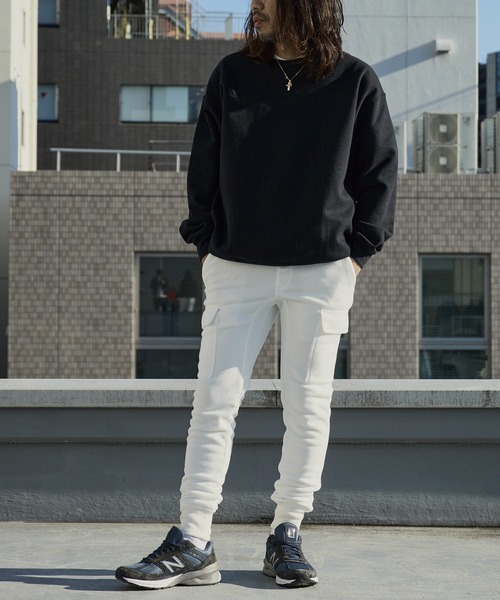 WP WESTPOINT(ダブルピーウエストポイント)の「WP WESTPOINT/ダブルピー ウエストポイント フリースカーゴ ジョガーパンツ 秋服 2026年秋冬(スウェットパンツ・メンズ・ホワイト/チャコールグレー・S/XS/M/L/XL/XXL)」の6枚目の写真