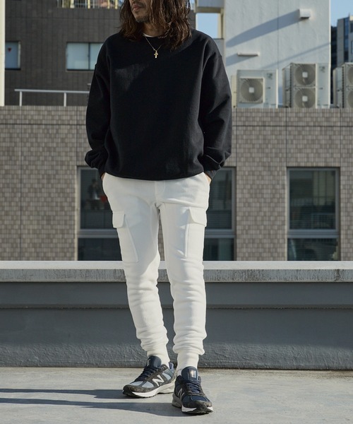 WP WESTPOINT(ダブルピーウエストポイント)の「WP WESTPOINT/ダブルピー ウエストポイント フリースカーゴ ジョガーパンツ 秋服 2026年秋冬(スウェットパンツ・メンズ・ホワイト/チャコールグレー・S/XS/M/L/XL/XXL)」の7枚目の写真