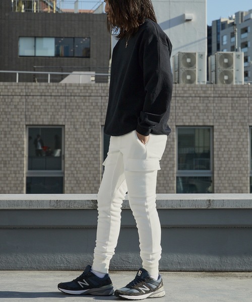 WP WESTPOINT(ダブルピーウエストポイント)の「WP WESTPOINT/ダブルピー ウエストポイント フリースカーゴ ジョガーパンツ 秋服 2026年秋冬(スウェットパンツ・メンズ・ホワイト/チャコールグレー・S/XS/M/L/XL/XXL)」の8枚目の写真