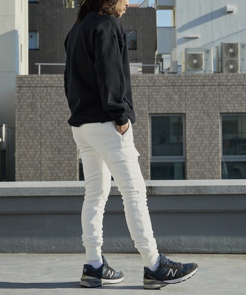 WP WESTPOINT(ダブルピーウエストポイント)の「WP WESTPOINT/ダブルピー ウエストポイント フリースカーゴ ジョガーパンツ 秋服 2026年秋冬(スウェットパンツ・メンズ・ホワイト/チャコールグレー・S/XS/M/L/XL/XXL)」の11枚目の写真