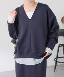 COLLAGE GALLARDAGALANTE | ポンチＶカットプルオーバー/セットアップ可/WEB限定(Tシャツ/カットソー)