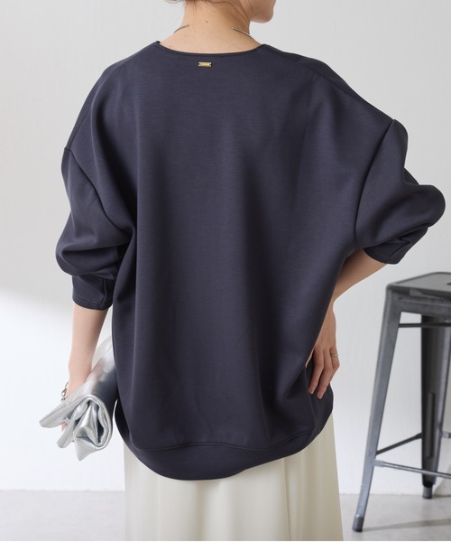 COLLAGE GALLARDAGALANTE(コラージュガリャルダガランテ)の「ポンチVカットプルオーバー/セットアップ可/WEB限定(Tシャツ/カットソー・レディース・ホワイト/チャコールグレー/ブラック・FREE)」の14枚目の写真