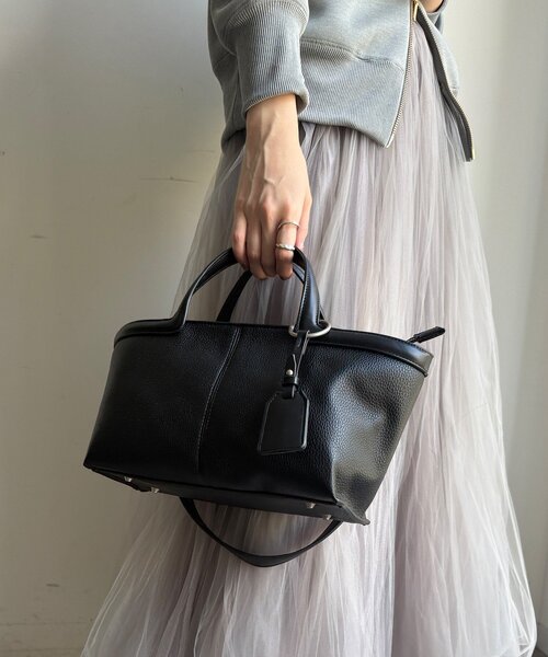 DouDou（ドゥドゥ）の「ハンドルポイントトートバッグ（ショルダーバッグ・レディース・ブラック/サックスブルー/イエロー・FREE）」の2枚目の写真