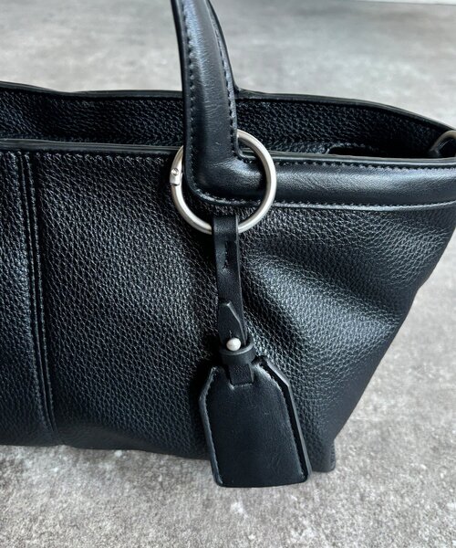 DouDou（ドゥドゥ）の「ハンドルポイントトートバッグ（ショルダーバッグ・レディース・ブラック/サックスブルー/イエロー・FREE）」の6枚目の写真