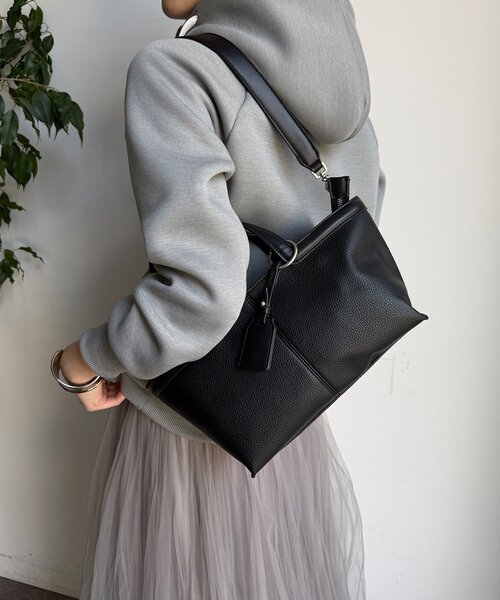 DouDou（ドゥドゥ）の「ハンドルポイントトートバッグ（ショルダーバッグ・レディース・ブラック/サックスブルー/イエロー・FREE）」の18枚目の写真