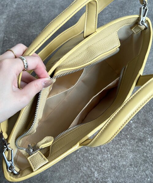 DouDou（ドゥドゥ）の「ハンドルポイントトートバッグ（ショルダーバッグ・レディース・ブラック/サックスブルー/イエロー・FREE）」の14枚目の写真