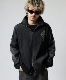 BIKE STAR（バイクスター）の「BIKE STAR 二重白編みトライバルニットブルゾン（ブルゾン）」