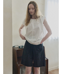 Cotton Span Short Pants - BLACK