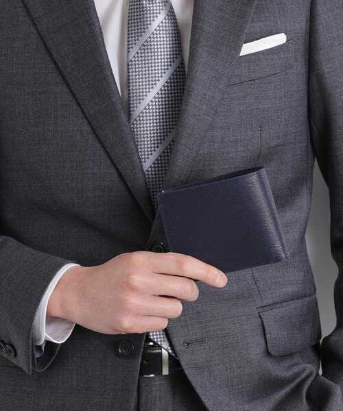 水シボレザー2つ折り財布