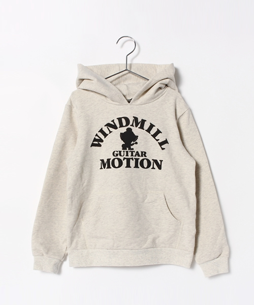 HYSTERIC MINI（ヒステリックミニ）の「WINDMILL GUITER MOTIONパーカー（パーカー・キッズ・トップグレー/ライトグレー/ネイビー・130/140）」の2枚目の写真
