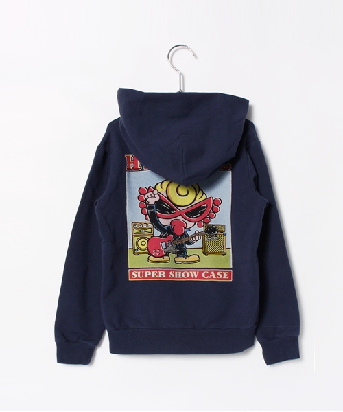 HYSTERIC MINI（ヒステリックミニ）の「WINDMILL GUITER MOTIONパーカー（パーカー・キッズ・トップグレー/ライトグレー/ネイビー・130/140）」の5枚目の写真