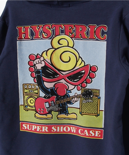 HYSTERIC MINI（ヒステリックミニ）の「WINDMILL GUITER MOTIONパーカー（パーカー・キッズ・トップグレー/ライトグレー/ネイビー・130/140）」の7枚目の写真
