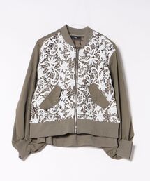 Pt18kg（プラチナイチハチキログラム）の「レースミックス ショートボンバージャケット（ブルゾン）」