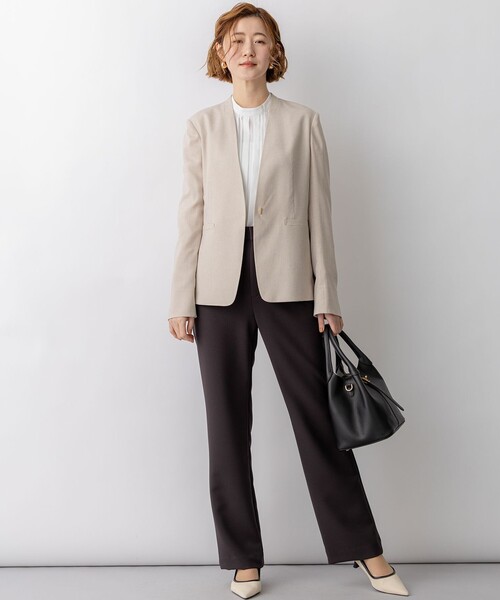 23区(ニジュウサンク)の「ストレッチダブルクロス フレアパンツ(その他パンツ・レディース・ブラック系/ベージュ系/ダークブラウン・38/36/40)」の8枚目の写真