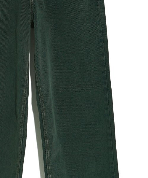 HIGH SCHOOL DISCO（ハイスクールディスコ）の「WIDE DENIM PANTS_DEEP GREEN（デニムパンツ・レディース・その他・M/S）」の4枚目の写真