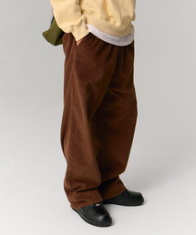 URBANAGE（アーバンエイジ）の「コーデュロイワンタックワイドバンディングパンツ_ブラウン（その他パンツ）」