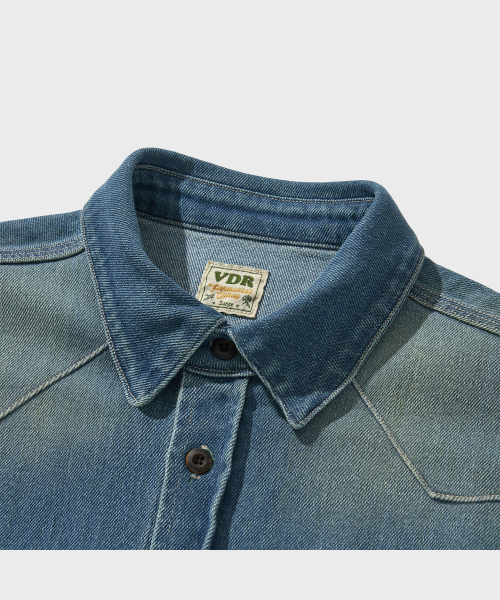 VDR（ブイディアール）の「DENIM WORK SHIRTS [Vintage Light]（シャツ/ブラウス・メンズ・その他・M/L/XL）」の12枚目の写真