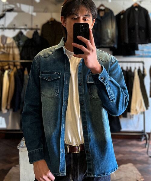 VDR（ブイディアール）の「DENIM WORK SHIRTS [Vintage Light]（シャツ/ブラウス・メンズ・その他・M/L/XL）」の9枚目の写真