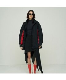 WAX-COATED PUFFER JACKET