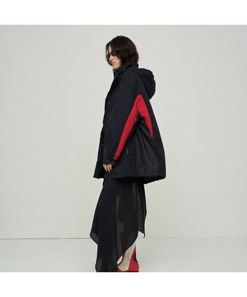 LCDC TM(エルシーディーシーティーエム)の「WAX-COATED PUFFER JACKET(ダウンジャケット/コート・レディース・ブラック・ONE SIZE)」の3枚目の写真