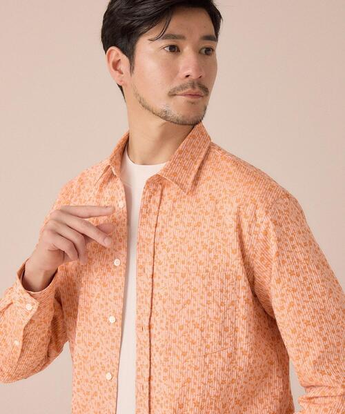 TAKEO KIKUCHI(タケオキクチ)の「播州 ドビーストライプ フラワーシャツ(シャツ/ブラウス・メンズ・オレンジ系その他4/ライトグレー系2/モスグリーン系2/ネイビー系2・02/03/04)」の19枚目の写真