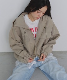 PVT（ピーブイティー）の「裾バルーンマウンテンパーカー（マウンテンパーカー）」