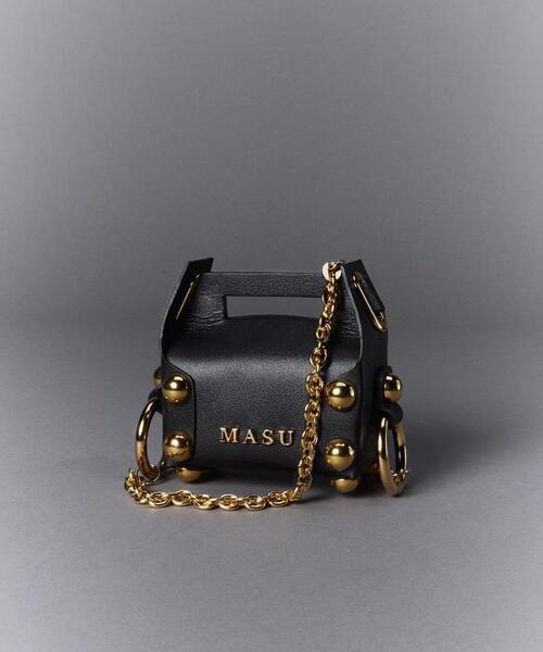MASU(エムエーエスユー)の「MASU/エムエーエスユー/LEATHER CAKE BAG PETIT/M26U6OJ007(ショルダーバッグ・メンズ・ブラック/ホワイト/モスグリーン・F)」の7枚目の写真