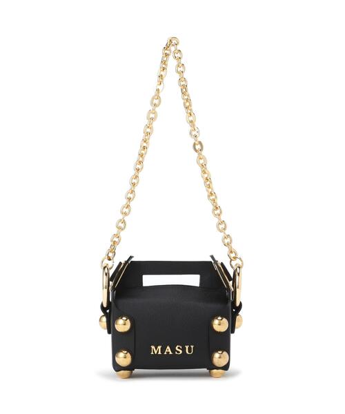 MASU(エムエーエスユー)の「MASU/エムエーエスユー/LEATHER CAKE BAG PETIT/M26U6OJ007(ショルダーバッグ・メンズ・ブラック/ホワイト/モスグリーン・F)」の8枚目の写真