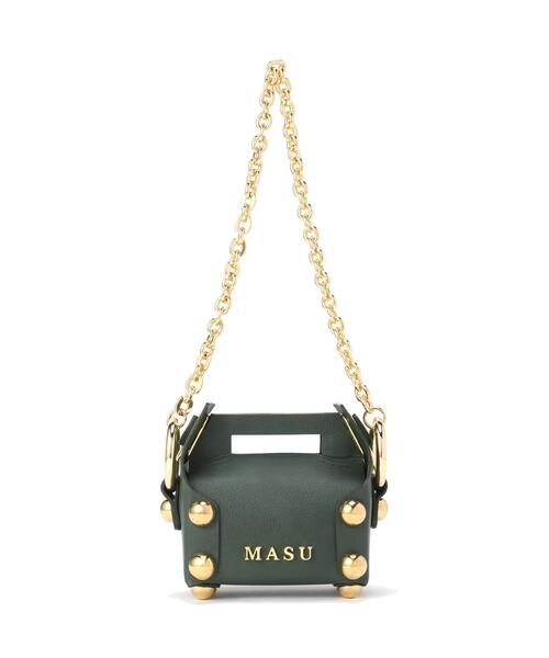 MASU(エムエーエスユー)の「MASU/エムエーエスユー/LEATHER CAKE BAG PETIT/M26U6OJ007(ショルダーバッグ・メンズ・ブラック/ホワイト/モスグリーン・F)」の20枚目の写真