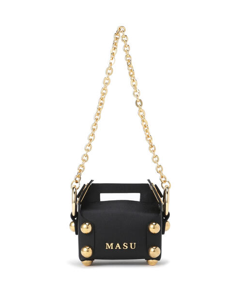 MASU(エムエーエスユー)の「MASU/エムエーエスユー/LEATHER CAKE BAG PETIT/M26U6OJ007(ショルダーバッグ・メンズ・ブラック/ホワイト/モスグリーン・F)」の4枚目の写真