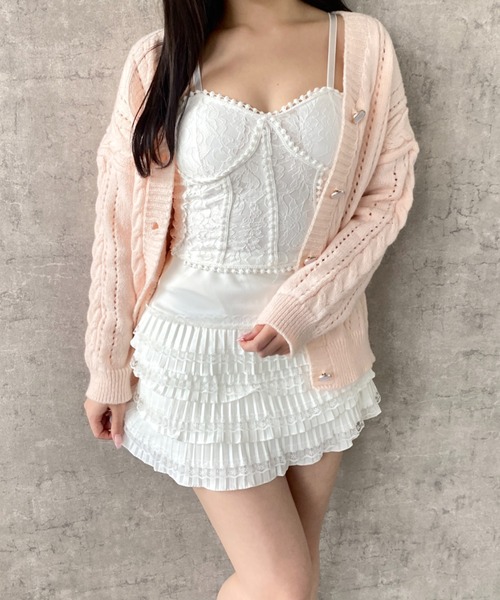 Mejoul(メジュール)の「【2026春夏新作】【インパン付】フリルティアードミニスカート(スカート・レディース・ホワイト/ブラック・L/M)」の17枚目の写真