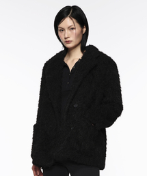 ROCKCAKE（ロックケーキ）の「Single Fur Short Coat - Black（チェスターコート）」