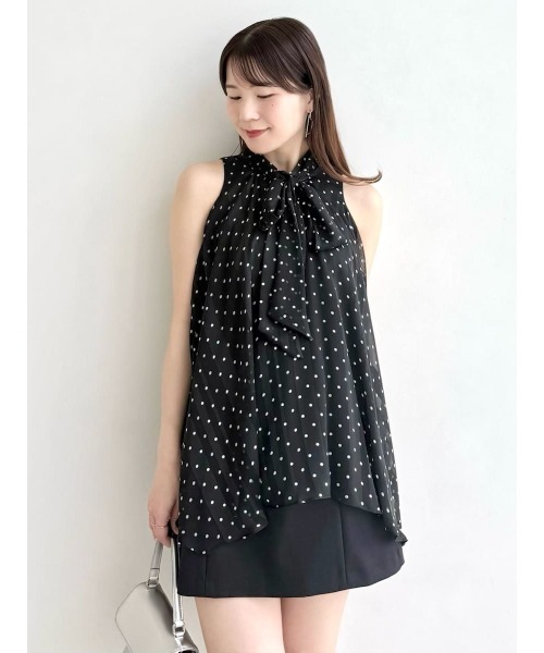 FRAY I.D(フレイアイディー)の「スカショーパン(その他パンツ・レディース・ブラック/ライトグレー・0/1)」の8枚目の写真