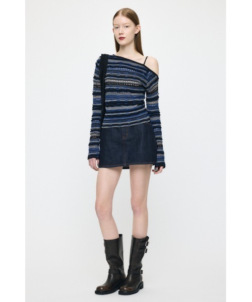 MOUSSY(マウジー)の「【26年SS新作】MIDRISE DENIM スカート(スカート・レディース・ワンウォッシュ/ブルー・1/0/2)」の16枚目の写真