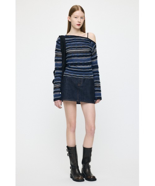 MOUSSY(マウジー)の「【26年SS新作】MIDRISE DENIM スカート(スカート・レディース・ワンウォッシュ/ブルー・1/0/2)」の15枚目の写真