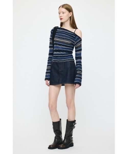 MOUSSY(マウジー)の「【26年SS新作】MIDRISE DENIM スカート(スカート・レディース・ワンウォッシュ/ブルー・1/0/2)」の14枚目の写真