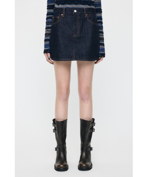 MOUSSY(マウジー)の「【26年SS新作】MIDRISE DENIM スカート(スカート・レディース・ワンウォッシュ/ブルー・1/0/2)」の12枚目の写真