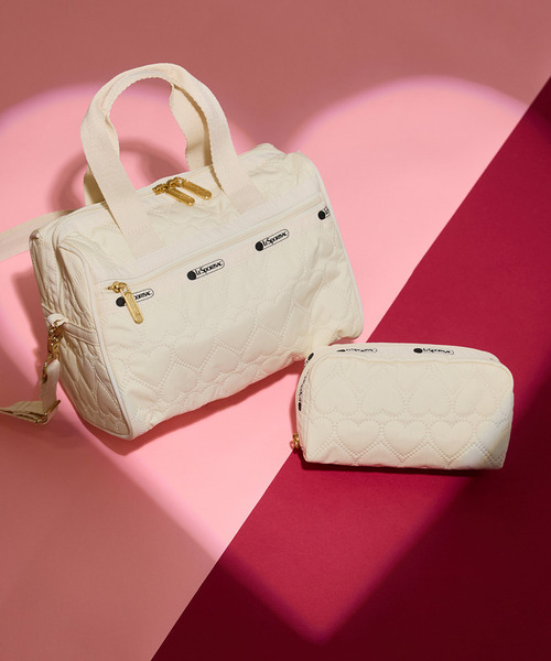 LeSportsac（レスポートサック）の「EVERYDAY SM SATCHEL エクリュハートデボス（ショルダーバッグ・レディース・ホワイト・FREE）」の4枚目の写真