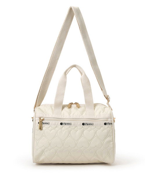 LeSportsac（レスポートサック）の「EVERYDAY SM SATCHEL エクリュハートデボス（ショルダーバッグ・レディース・ホワイト・FREE）」の8枚目の写真