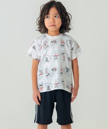 DILASH（ディラッシュ）の「【お揃い可◎・綿100％】フレンチブルドッグ総柄プリントTシャツ（Tシャツ/カットソー）」