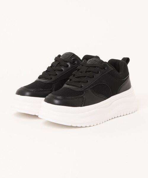 algy（アルジー）の「ALGY / コート系 アクティブ スニーカー（スニーカー・キッズ・ブラック/ホワイト系その他/ホワイト・21.0cm/20.0cm/24.0cm/23.0cm/22.0cm）」の3枚目の写真