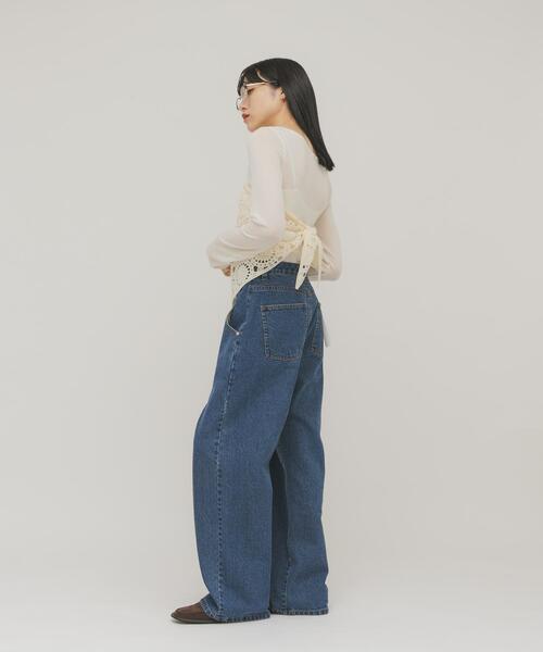 KBF（ケイビーエフ）の「タックドレープロンTEE（Tシャツ/カットソー・レディース・ピンク/ブラウン/アイボリー・ONE）」の7枚目の写真