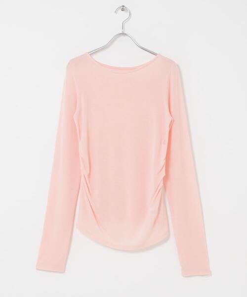 KBF（ケイビーエフ）の「タックドレープロンTEE（Tシャツ/カットソー・レディース・ピンク/ブラウン/アイボリー・ONE）」の16枚目の写真