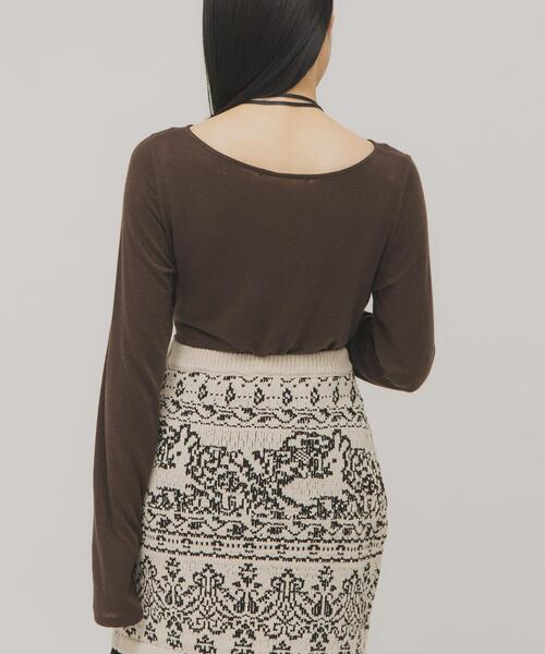 KBF（ケイビーエフ）の「タックドレープロンTEE（Tシャツ/カットソー・レディース・ピンク/ブラウン/アイボリー・ONE）」の20枚目の写真