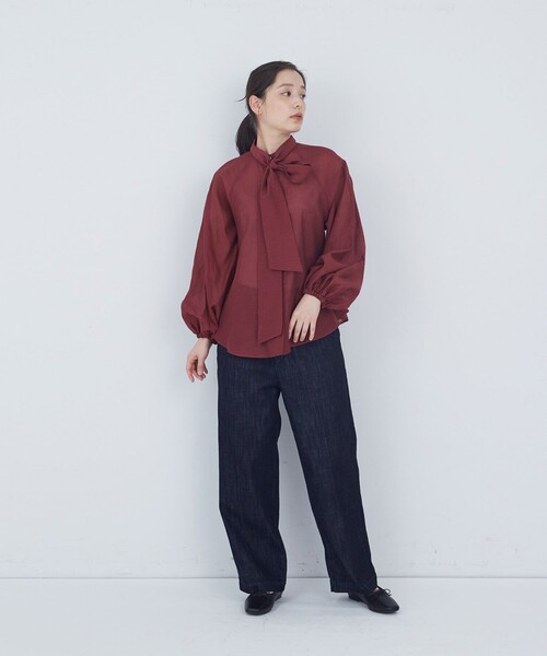 ADIEU TRISTESSE(アデュートリステス)の「センタープレスストレートパンツ(その他パンツ・レディース・キナリ/インディゴブルー/ブルーグレー・36/38)」の13枚目の写真