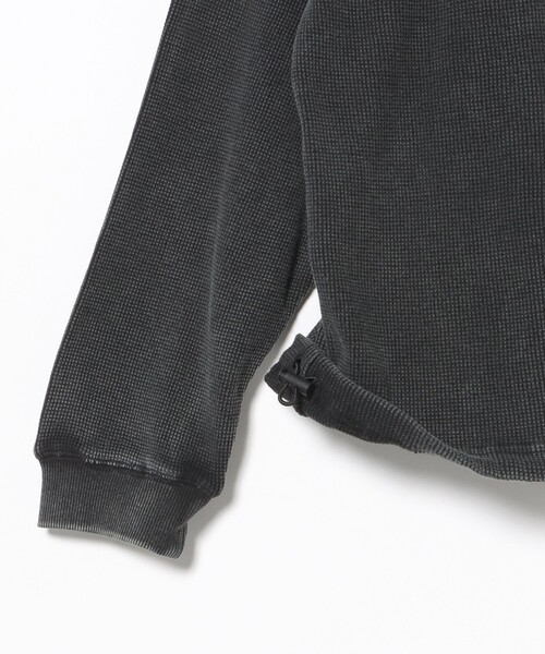 BEAMS HEART(ビームスハート)の「SW ワッフル ヘンリーネック カットソー(Tシャツ/カットソー・メンズ・ブラウン/ブラック・MEDIUM/SMALL/LARGE)」の8枚目の写真
