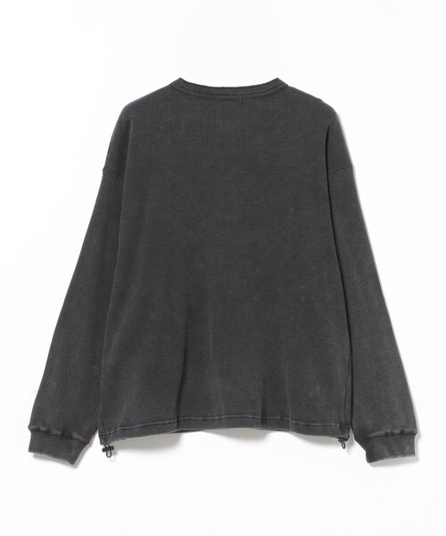 BEAMS HEART(ビームスハート)の「SW ワッフル ヘンリーネック カットソー(Tシャツ/カットソー・メンズ・ブラウン/ブラック・MEDIUM/SMALL/LARGE)」の9枚目の写真